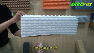 Ultralight white single closed cell foam camping pad