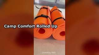 Foam camping mat roll