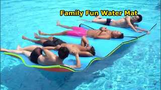 Spliced foam floating mat