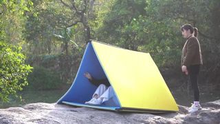 Three layer foam water pad