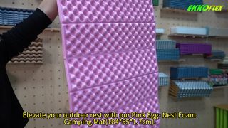 Pink Foldable Foam Sleeping Pad